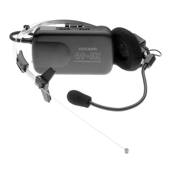 Maxon 49-SX Manual Del Propietário