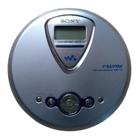 Sony D-NF400 Manual De Instrucciones