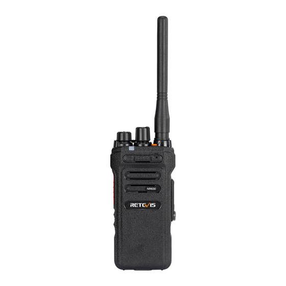 Retevis NR630 Manual De Instrucciones