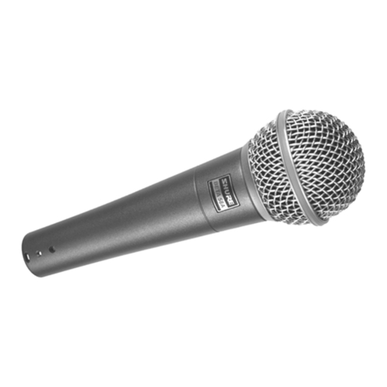 Shure BETA 58A Guia Del Usuario