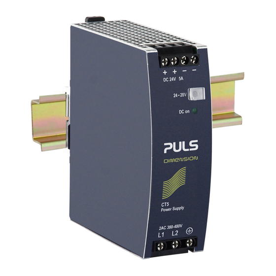 Puls CT5 Serie Manual De Instrucciones