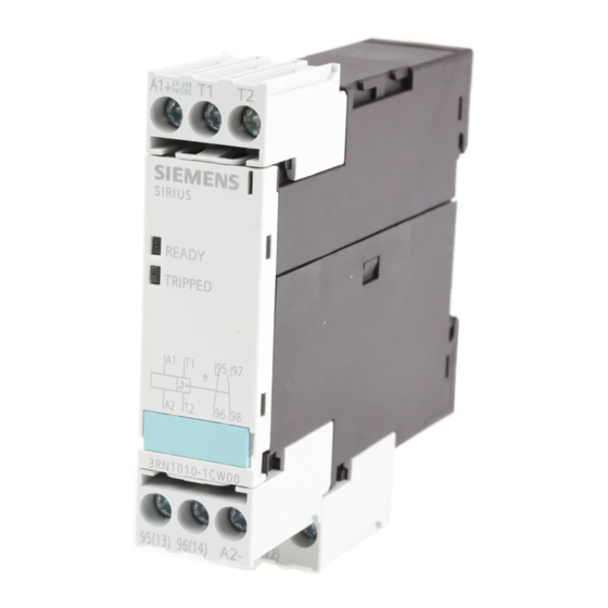 Siemens SIRIUS 3RN10 Instructivo