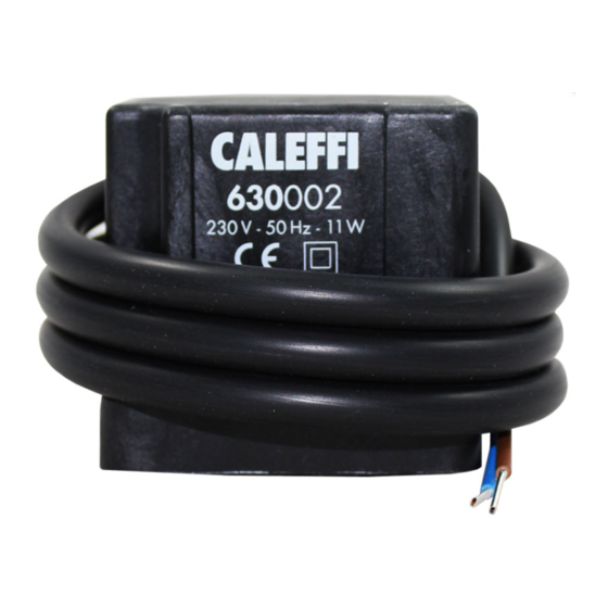 CALEFFI 630 Serie Manual Del Usuario