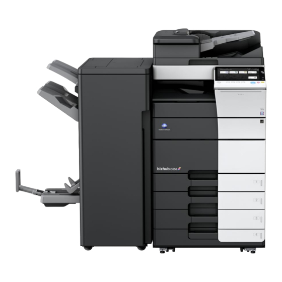 Konica Minolta bizhub C 658 Manuales