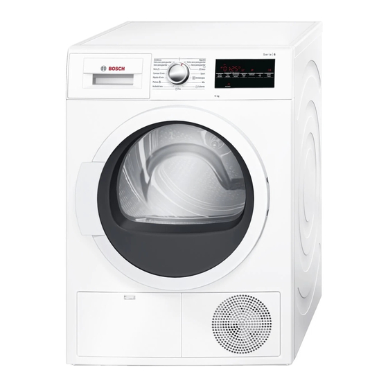 Bosch WTG86209EE Instrucciones De Uso