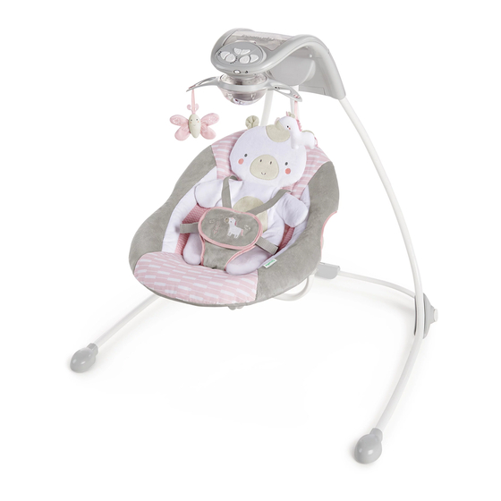 ingenuity InLighten Cradling Swing - Flora The Unicorn Manual De Instrucciones