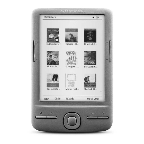 ENERGY SISTEM Energy eink eReader e4 Mini Manual De Usuario