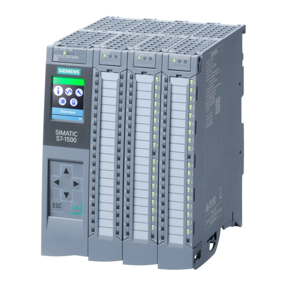Siemens SIMATIC S7-1500 Manual Del Producto