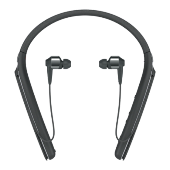 Sony WI-1000X Guia De Ayuda