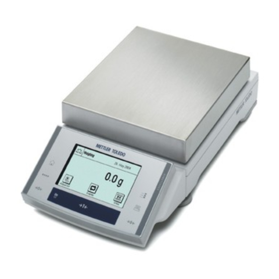 Mettler Toledo XS Excellence Instrucciones De Manejo