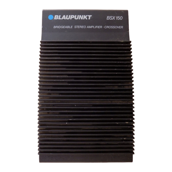 Blaupunkt BSX 150 Noticia De Montaje
