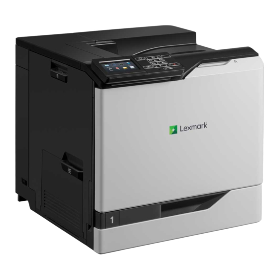 Lexmark CS820 Guia Del Usuario