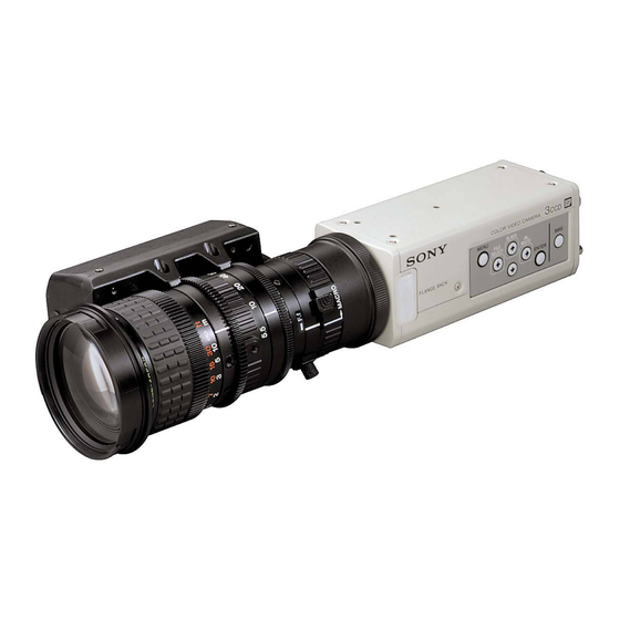 Sony DXC-390 Manual De Instrucciones