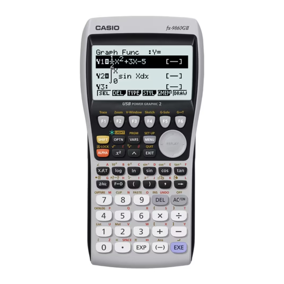 Casio fx-9860G Serie Guia Del Usuario