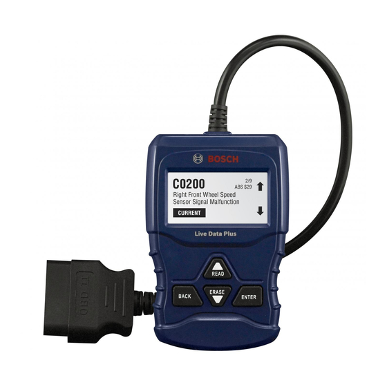 Bosch OBD1100 Guia Do Usuário