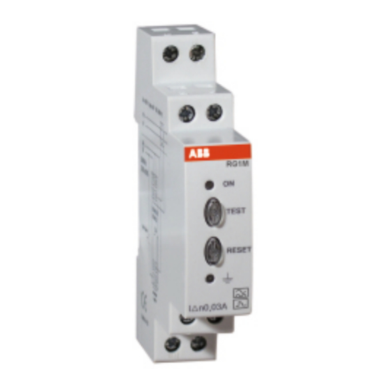 ABB RG1M-0,03 Manual De Usario