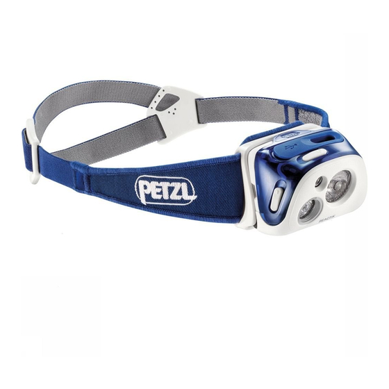 Petzl REACTIK Manual De Instrucciones
