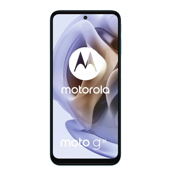 Motorola moto g31 Primeros Pasos