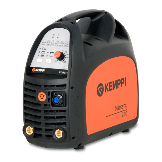 Kemppi Minarc 220 Manual De Instrucciones