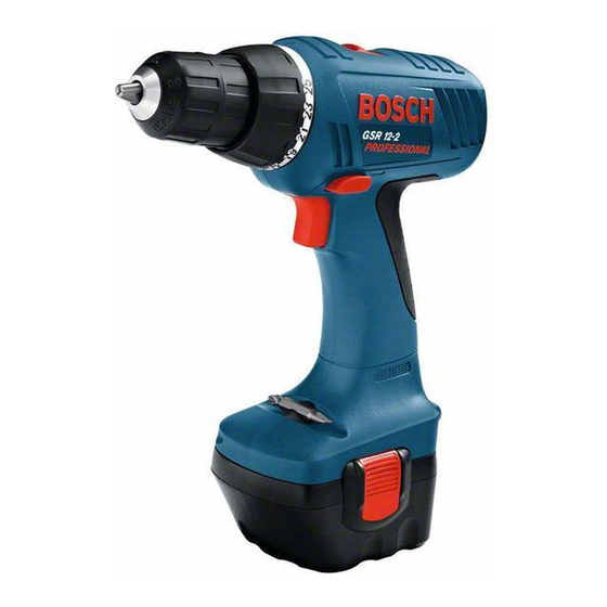 Bosch GSR 9,6-2 Professional Manual Original
