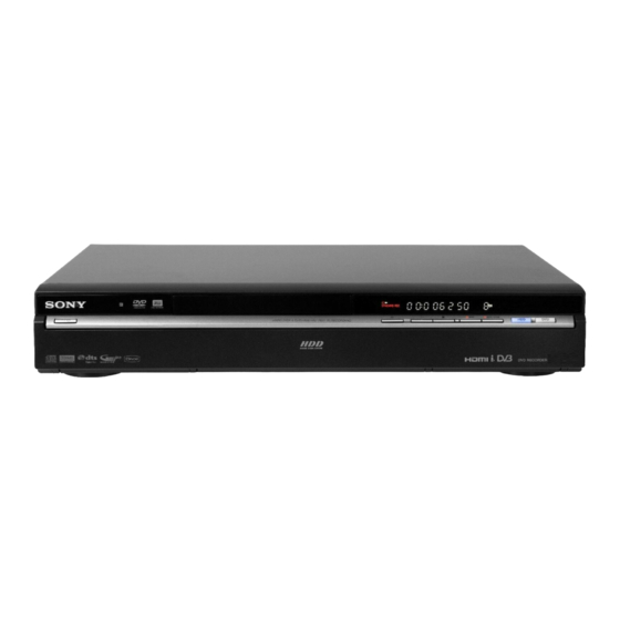 Sony RDR-HXD870 Manual De Instrucciones