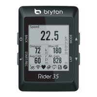 Bryton Rider 35 Manual De Usuario