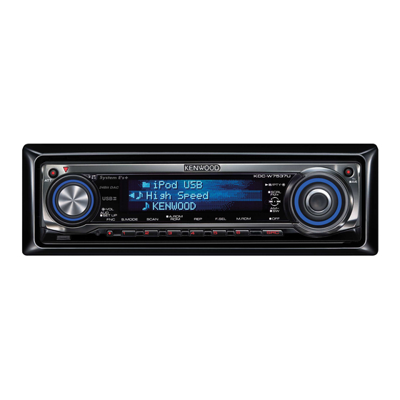 Kenwood KDC-W7537U Manual De Instrucciones
