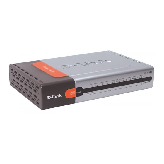 D-Link DES-1024DG Manuales