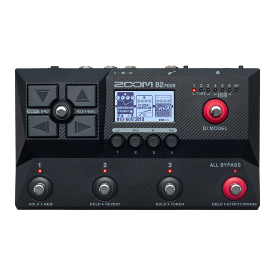 Zoom B2 FOUR Guia De Inicio Rapido