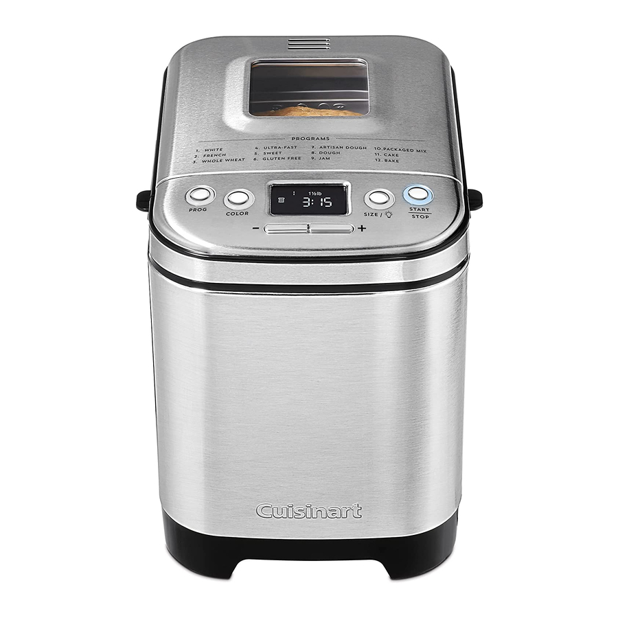 Cuisinart CBK-110C Instrucción