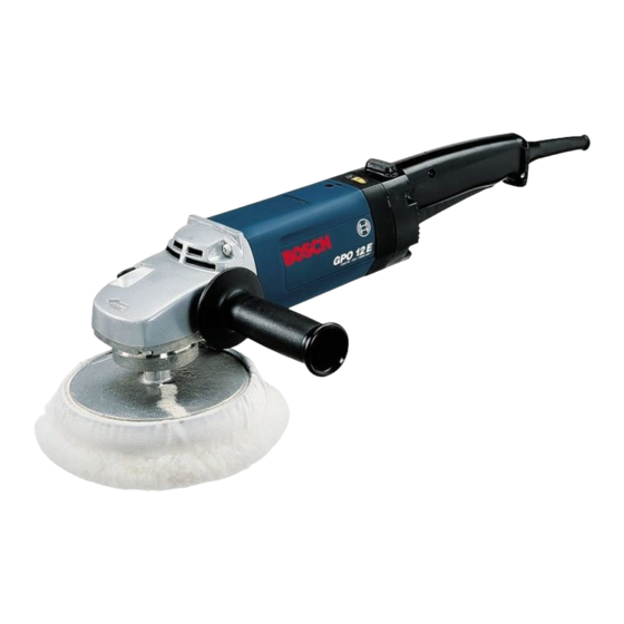 Bosch GPO 12 PROFESSIONAL Instrucciones De Servicio