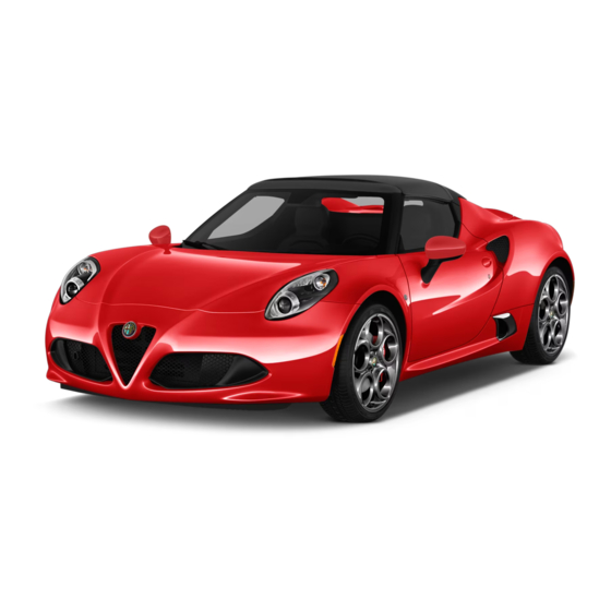 Alfa Romeo 4C Manuales