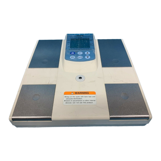 Tanita BF-350 Manual De Instrucciones
