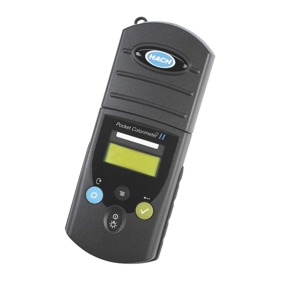 Hach POCKET COLORIMETER II Manual De Instrucciones