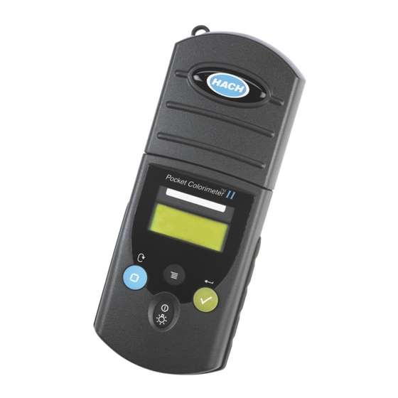 Hach POCKET COLORIMETER II Manual De Instrucciones