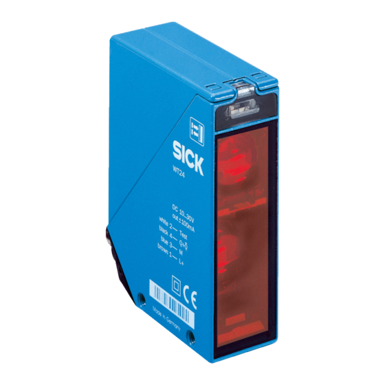 SICK WT24-2 Manual De Instrucciones