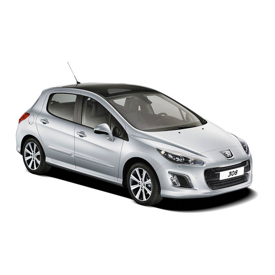 PEUGEOT 308 Instrucciones De Montaje Para Uso Profesional