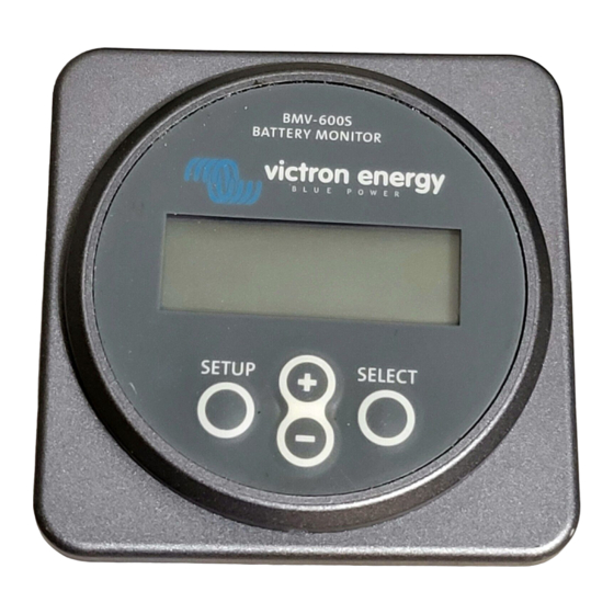Victron energy BMV-600S Manual De Instrucciones