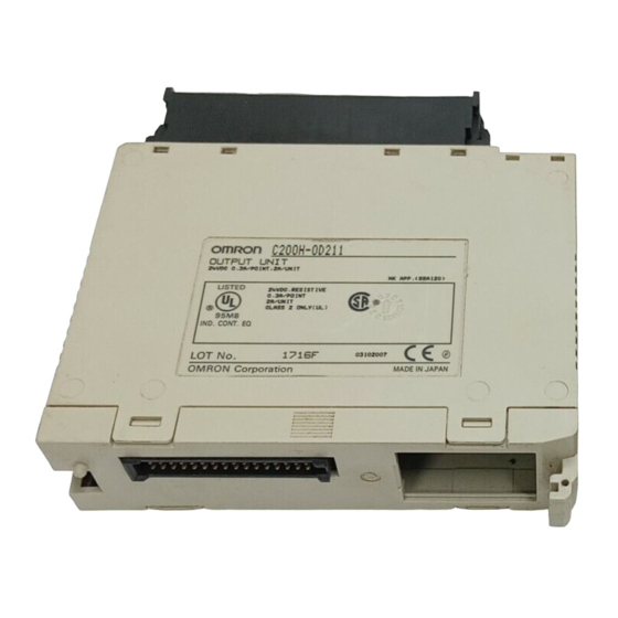 Omron SYSMAC C200H Manual De Operación
