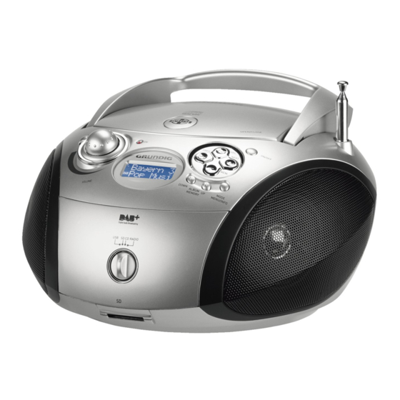 Grundig RCD 1460 DAB+ Manual Del Usuario