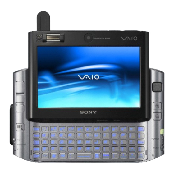 Sony Vaio VGN-UX300 Serie Manuales