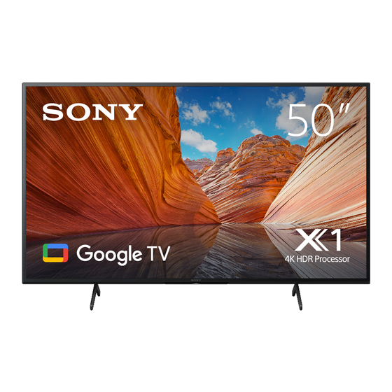 Sony BRAVIA KD-75X8 J Serie Guía De Referencia