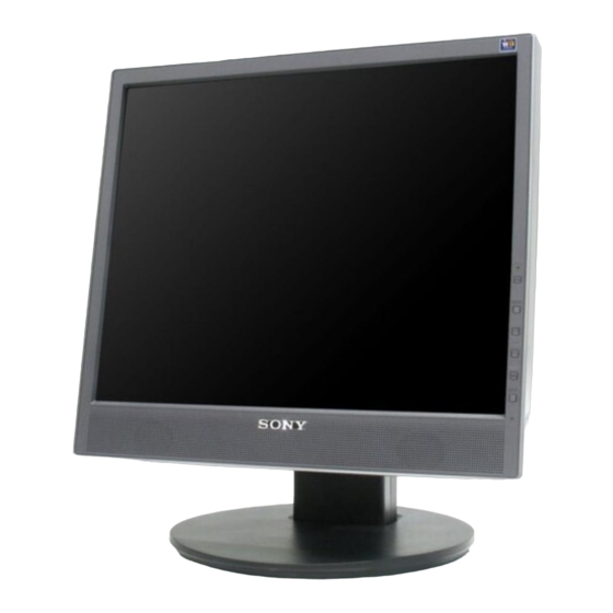 Sony SDM-X75 Serie Manual Del Usuario