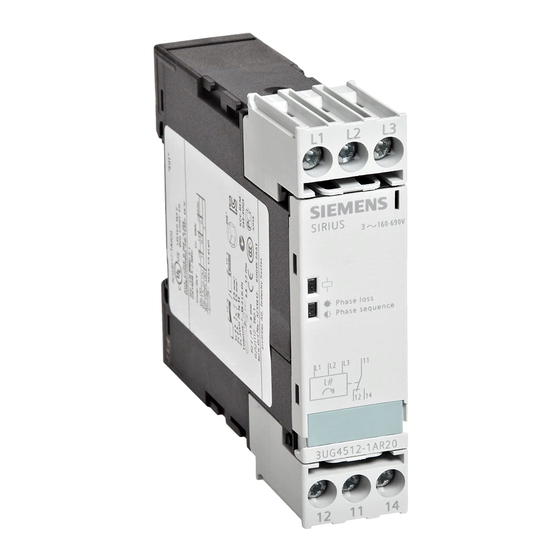 Siemens SIRIUS 3UG4512-.A Instructivo