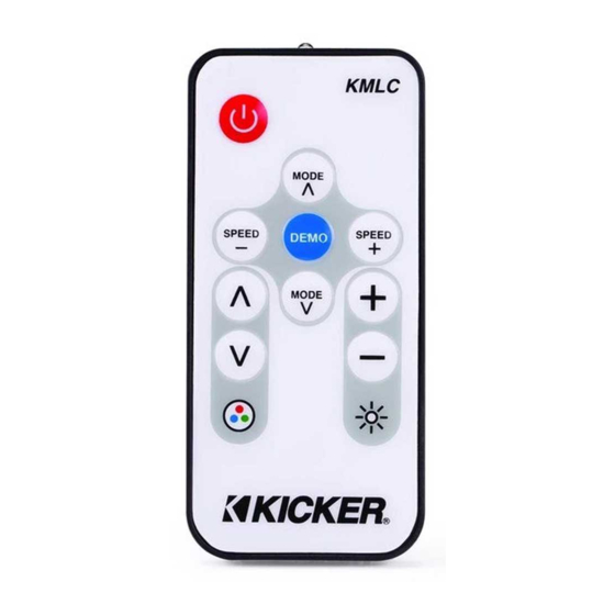 Kicker KMLC Manual De Propietario