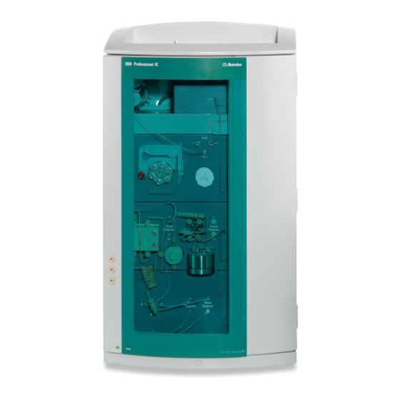 Metrohm 850 Professional IC Manual