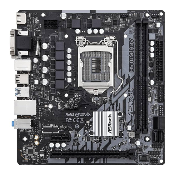 ASROCK H510M-HDV R2.0 Manual Del Usuario