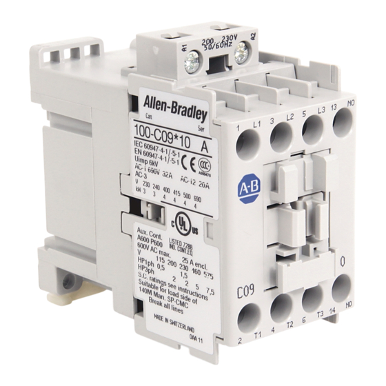 Rockwell Automation Allen-Bradley 100-C09 Instrucciones De Montaje