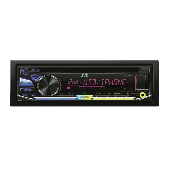 JVC KD-SR72 Manual De Instrucciones