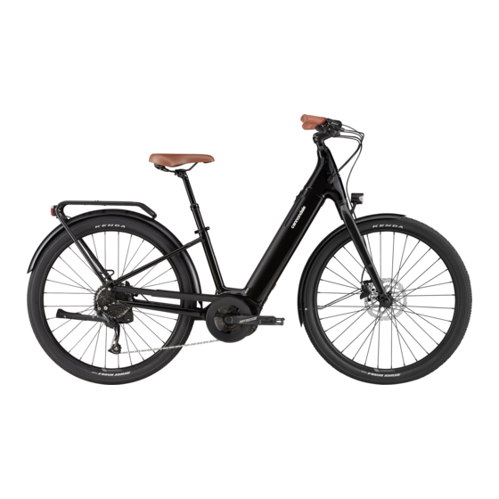 Cannondale Adventure Neo Suplemento Del Manual De Usuario